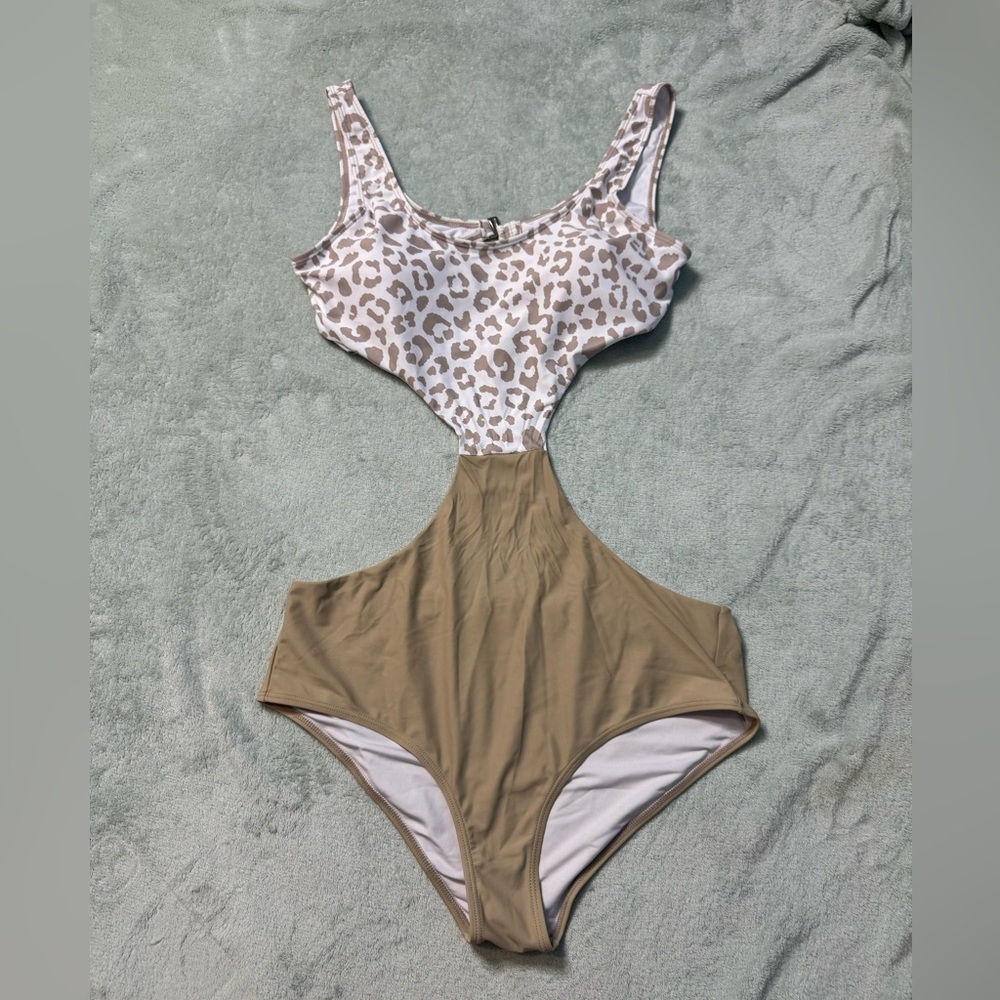 Pink Lily White and Pink Logo Swimwear Top